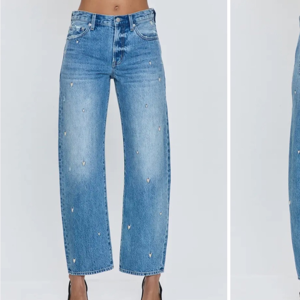 Pistola Lexi Bowed Straight Jeans